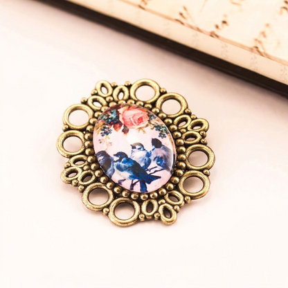 Broche Gorriones