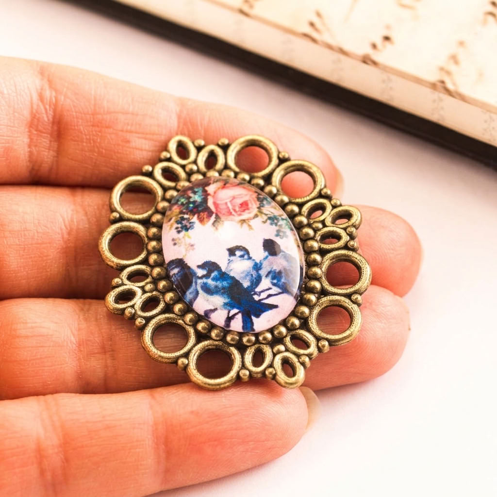 Broche Gorriones